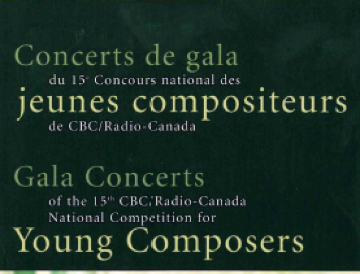 National Competition for Young composers of CBC/Radio-Canada