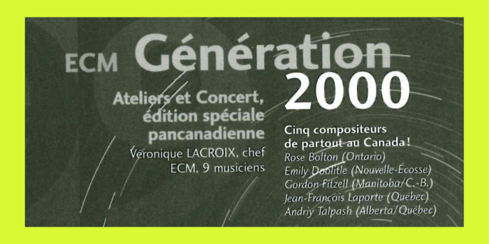 Generation2000: Workshops and Mini-Concerts