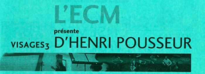 Visages d'Henri Pousseur: Visage 3