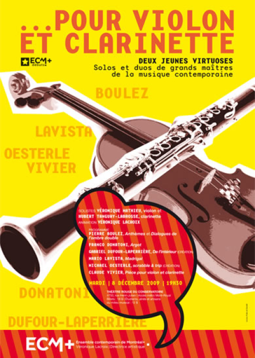 ECM+Débuts: ... pour violon et clarinette
